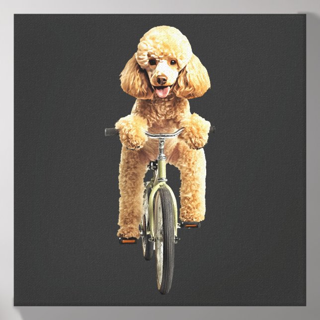 Poodle  canvas photo tile  (Front Set)