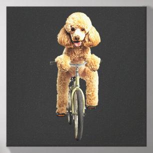 Poodle canvas photo tile