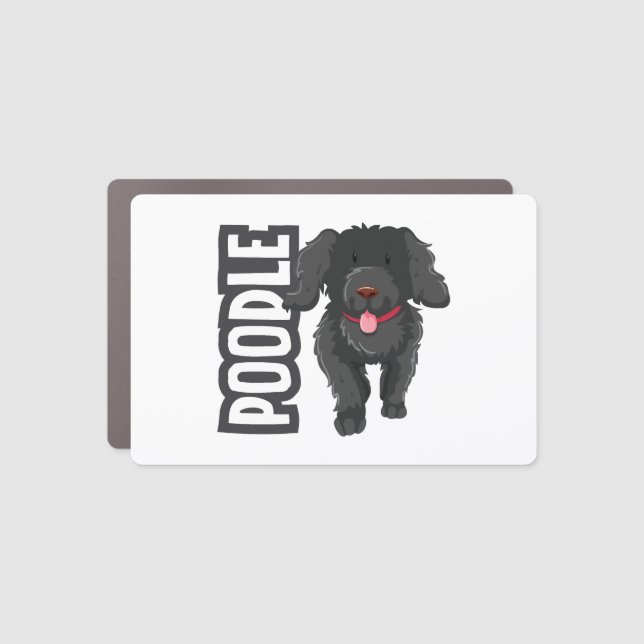 Poodle Car Magnet (Front)