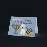 Poodle Chanukah Card Menorah Dreidel<br><div class="desc">Remembering family and friends during the Chanukah season is a wonderful way to keep in touch with the people you love and care about. I created these dog Chanukah cards with love and care and I am sure anyone who loves dogs will be delighted to receive them. You do have...</div>