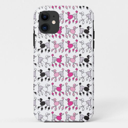 POODLE CHAOS Pink iPhone 11 Case