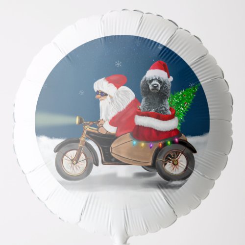 Poodle Christmas Balloon