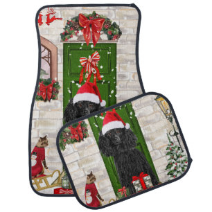 Poodle Christmas Car Floor Mat