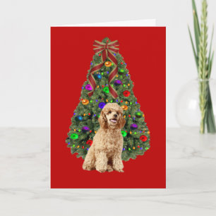 Poodle Christmas Card Tree