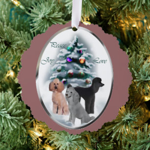 Poodle Christmas Cards Gifts