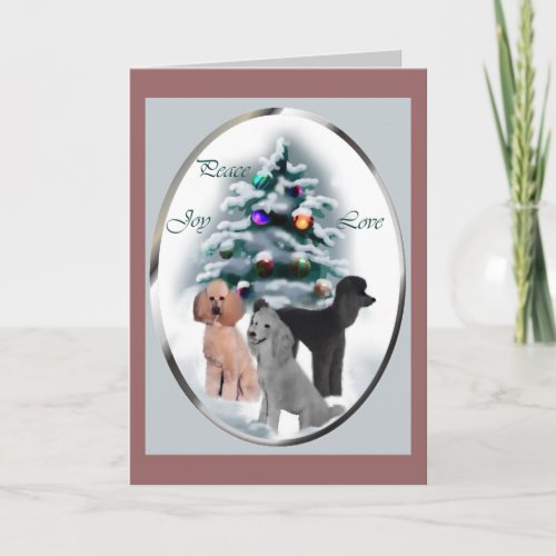 Poodle Christmas Cards Gifts