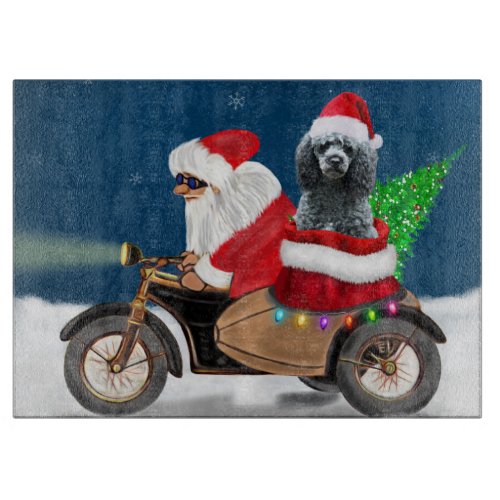 Poodle Christmas Cutting Board