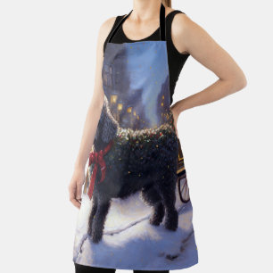 Poodle Christmas Festive Season Apron