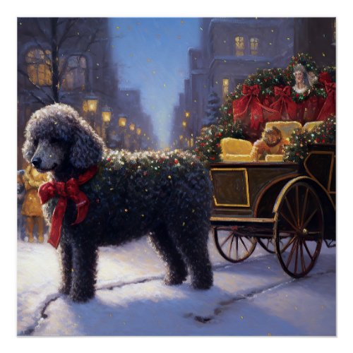 Poodle Christmas Festive Season Poster