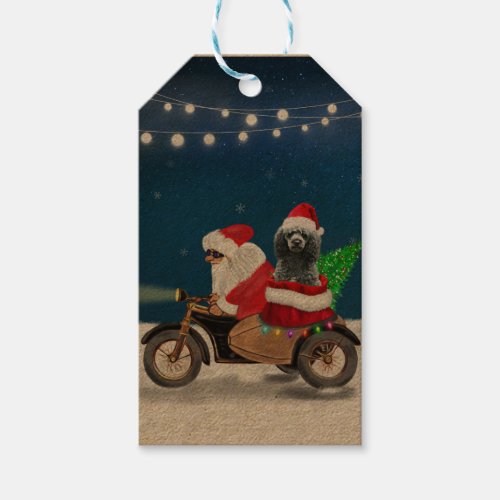 Poodle Christmas Gift Tags