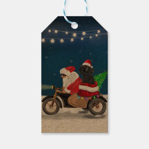 Poodle Christmas Gift Tags