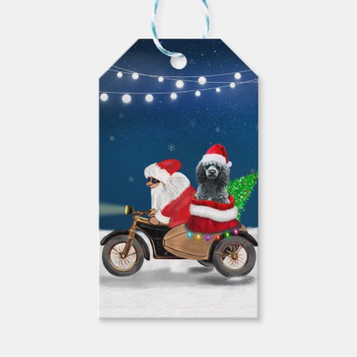 Poodle Christmas Gift Tags