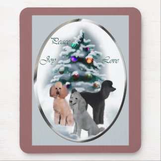 Poodle Christmas Gifts Mouse Pad