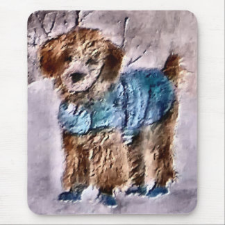 Poodle Christmas Gifts Mouse Pad