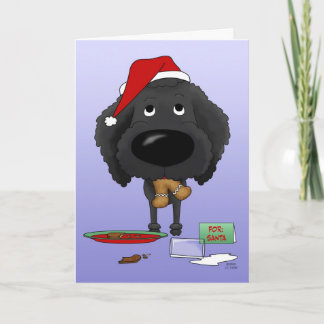 Poodle Christmas Holiday Card