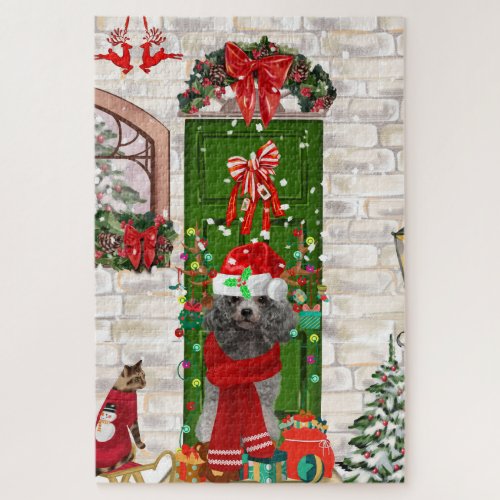 Poodle Christmas Jigsaw Puzzle