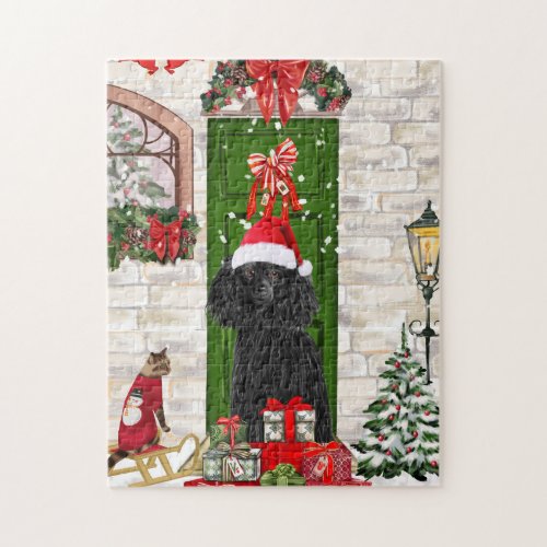 Poodle Christmas Jigsaw Puzzle