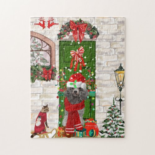 Poodle Christmas Jigsaw Puzzle