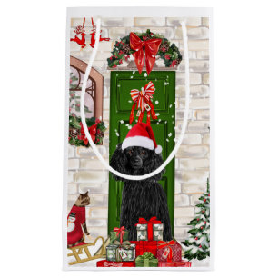 Poodle Christmas Small Gift Bag
