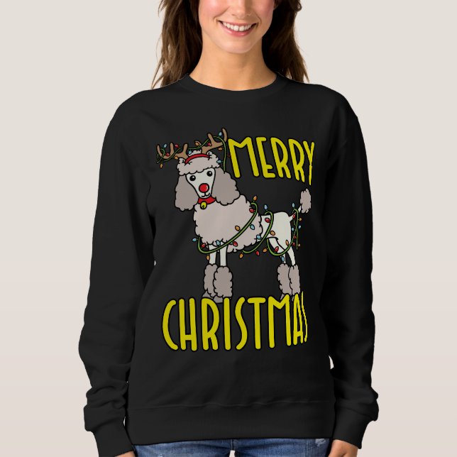 Poodle Christmas        Sweatshirt (Front)