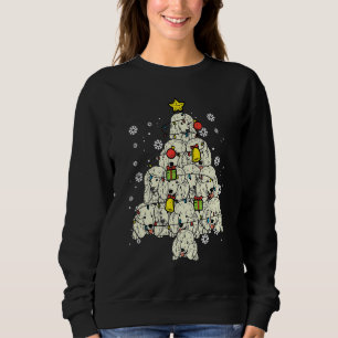 Poodle Christmas Tree Cute Xmas Dog  Men Women Kid Sweatshirt