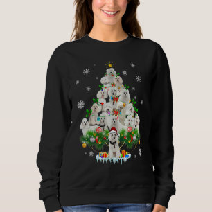 Poodle Christmas Tree Ornament Decor Costume Xmas  Sweatshirt