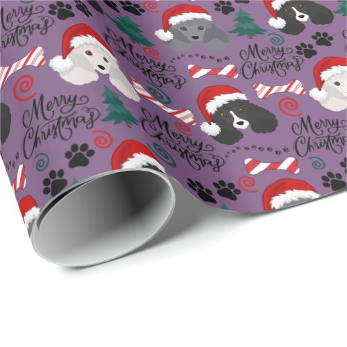 Poodle Christmas Wrapping Paper