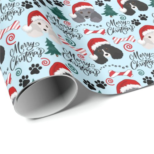  Poodle Christmas Wrapping Paper