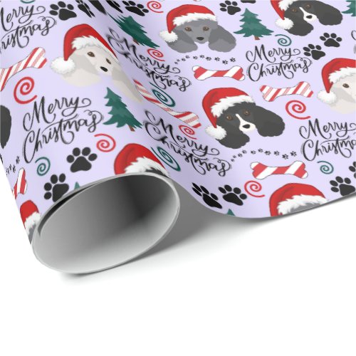 Poodle Christmas Wrapping Paper