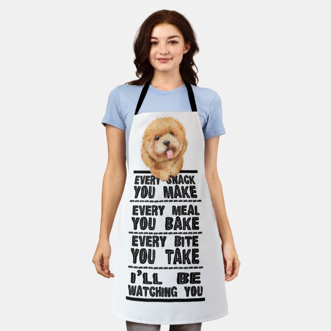 Poodle Cockerpoo Every Snack You Make Apron (Worn)