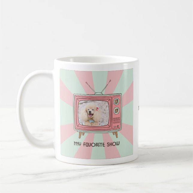Poodle custom photo mug personalized dog mom  (Left)