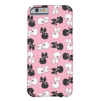 Poodle Cuties On Pink - Barely There Iphone 6 Case by iPadGear at Zazzle