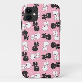 Poodle Cuties on Pink - Customize iPhone 11 Case
