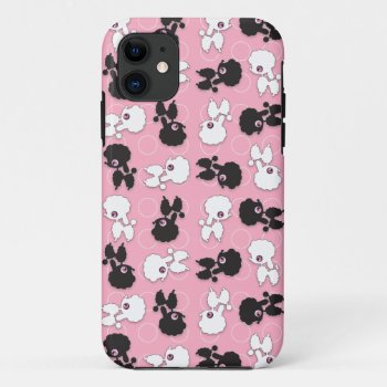 Poodle Cuties On Pink - Customize Iphone 11 Case by iPadGear at Zazzle