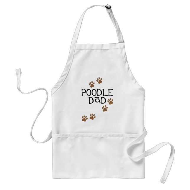 Poodle Dad Adult Apron (Front)