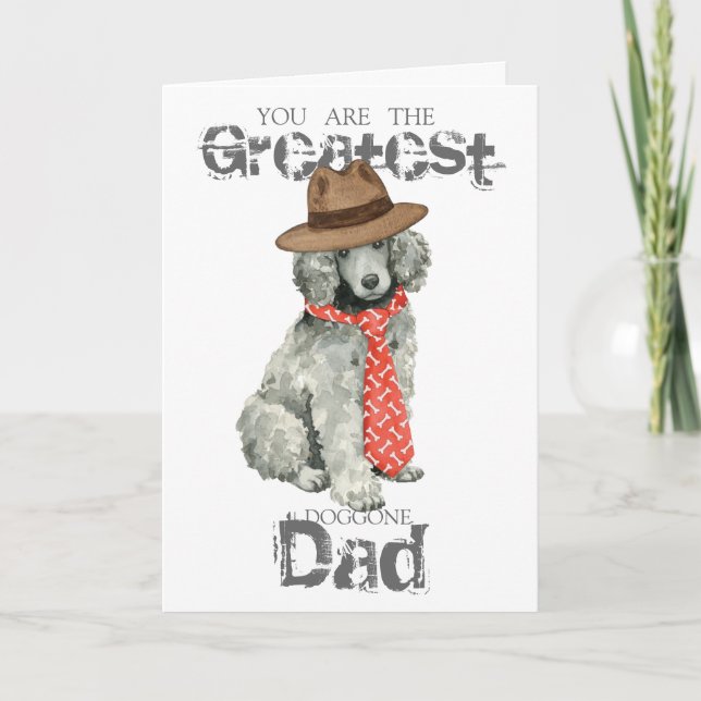 Poodle Dad Card (Front)