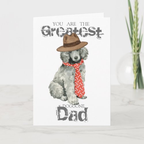 Poodle Dad Card