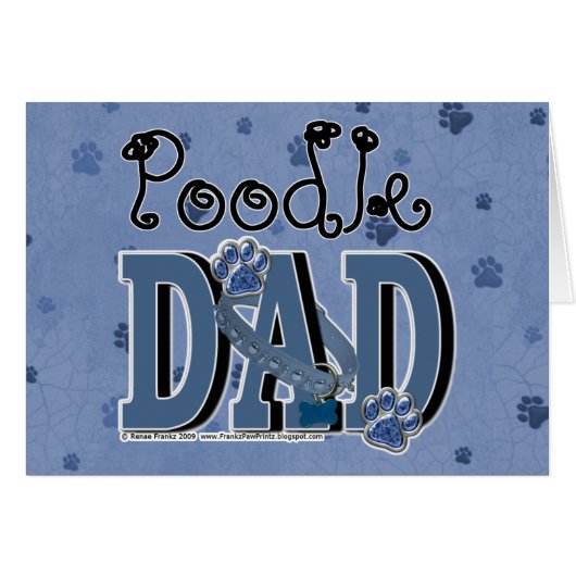 Poodle DAD Cards (Front Horizontal)