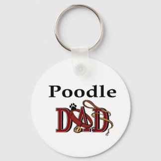 Poodle Dad Gifts Keychain