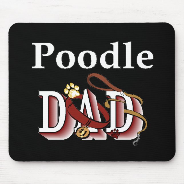 Poodle Dad Gifts Mouse Pad (Front)