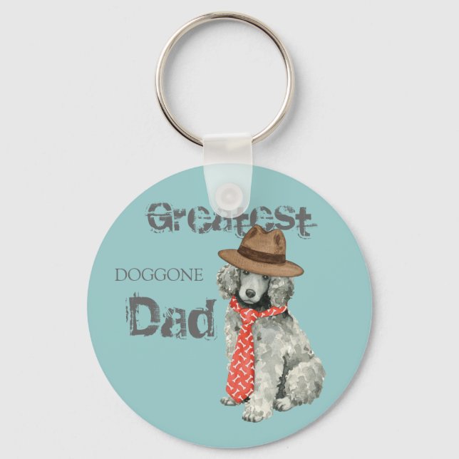 Poodle Dad Keychain (Front)