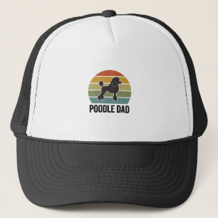 Poodle Dad Vintage Sunset Dog Lover Design_1 Trucker Hat
