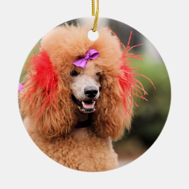 Poodle Day 2010 #1 Ceramic Ornament (Front)