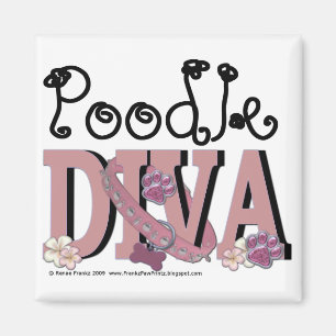 Poodle DIVA Magnet