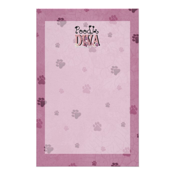 Poodle DIVA Stationery Design