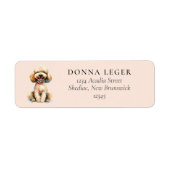 Poodle Dog Address Label (Front)