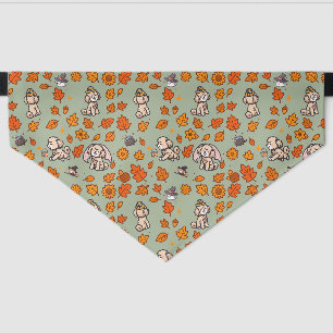 Poodle Dog Bandana Halloween Cute Kawaii Pet Scarf Collar