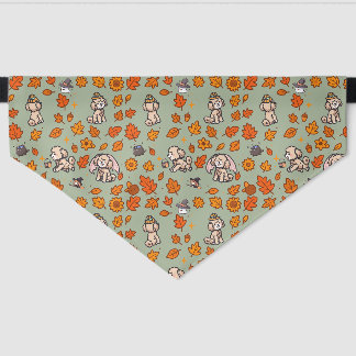Poodle Dog Bandana Halloween Cute Kawaii Pet Scarf Collar