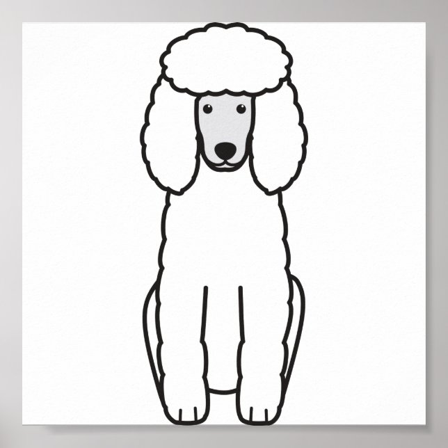 Poodle Dog Cartoon Poster (Front)
