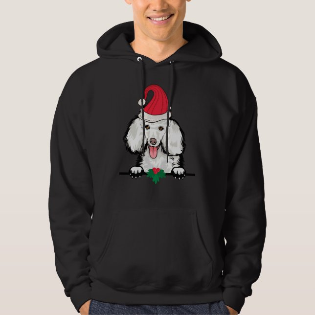 Poodle Dog Christmas Hoodie (Front)